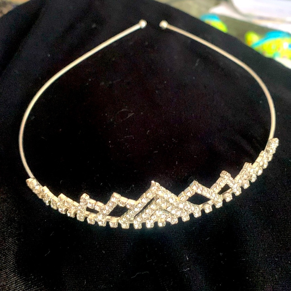Rhinestone small tiara